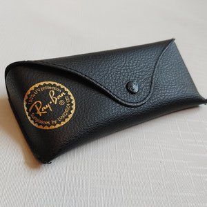 Ray Ban Glasses Case Pebbled Leather Look VGUC